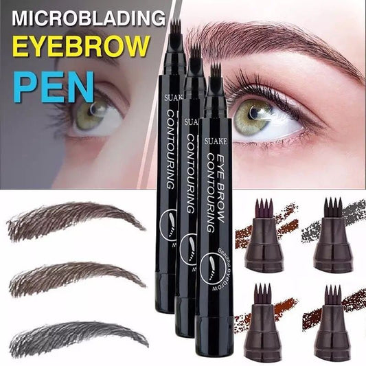 New Micro-carved Four-pronged Eyebrow Pencil