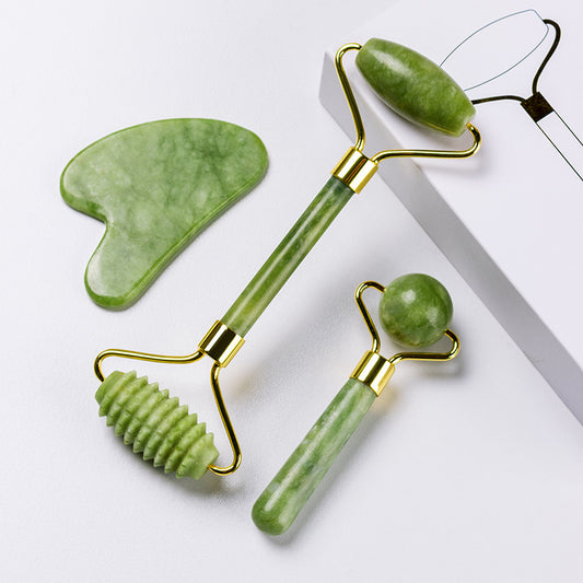 Beauty Device Scraping Piece  Roller Three-piece Set