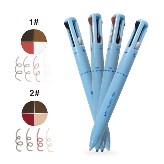 Four-in-one Makeup Pen 4-in-1 Makeup Pen Four-color Lip Line Highlight Eyeliner Eyebrow Pencil 4in1 Makeup Pen